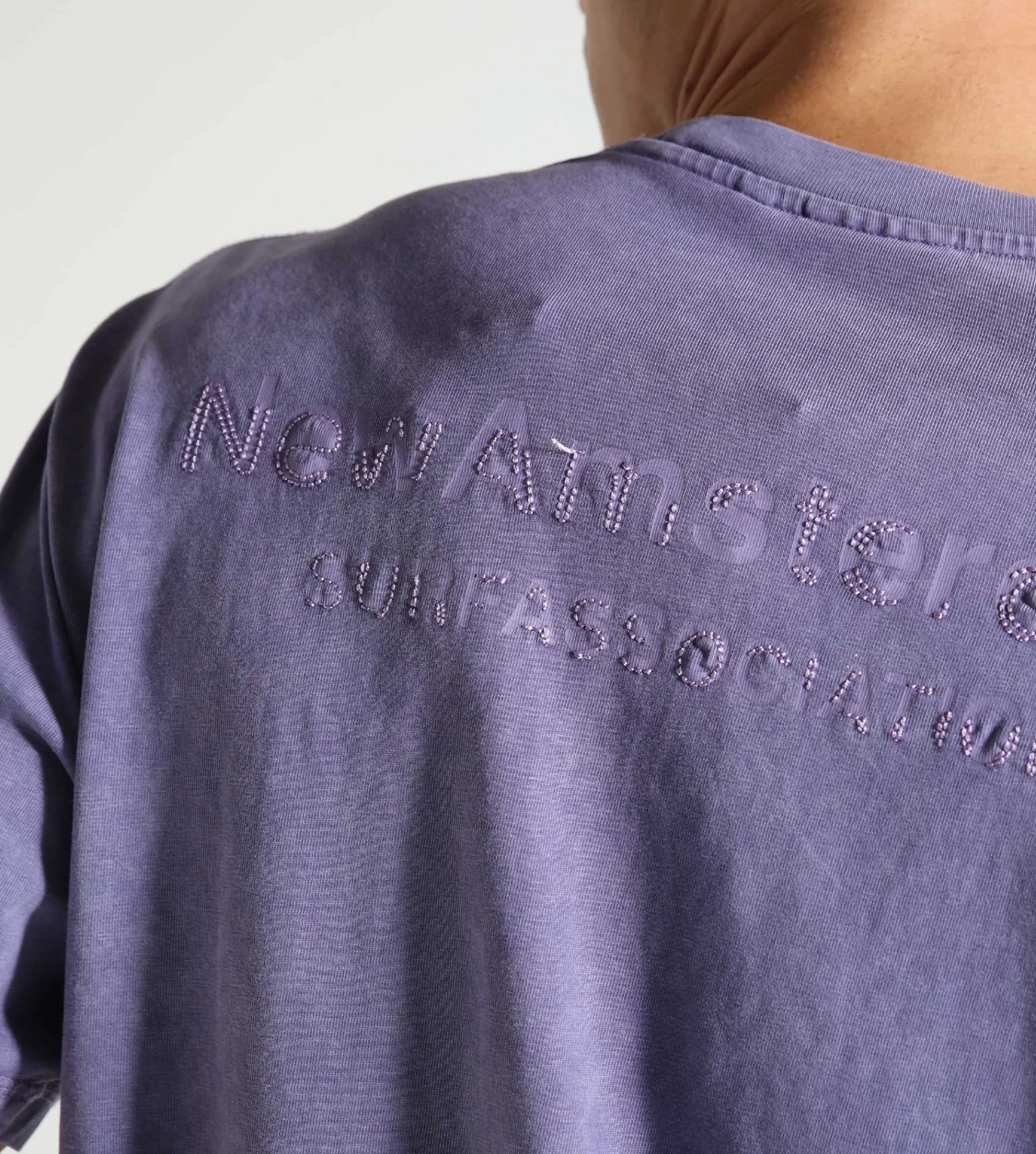 New Amsterdam Surf Association Logo Tee Washed Embro Purple Haze