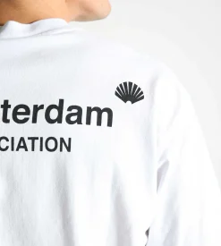 New Amsterdam Surf Association SS25 Logo Tee White Black