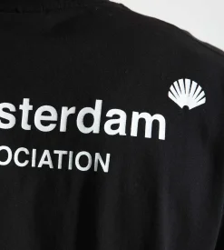 New Amsterdam Surf Association SS25 Logo Tee Black White