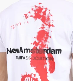 New Amsterdam Surf Association Seahorse Tee White