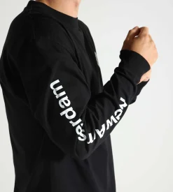 New Amsterdam Surf Association Logo Longsleeve Black White