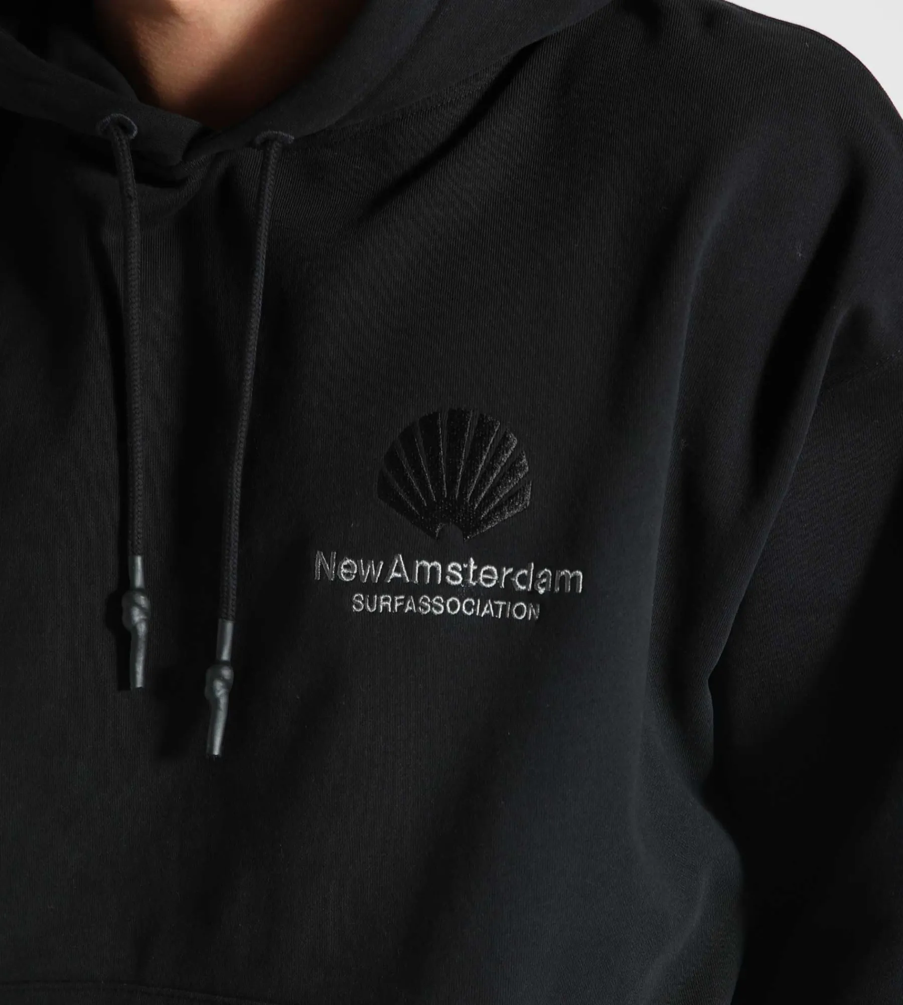 New Amsterdam Surf Association Logo Hoodie Black