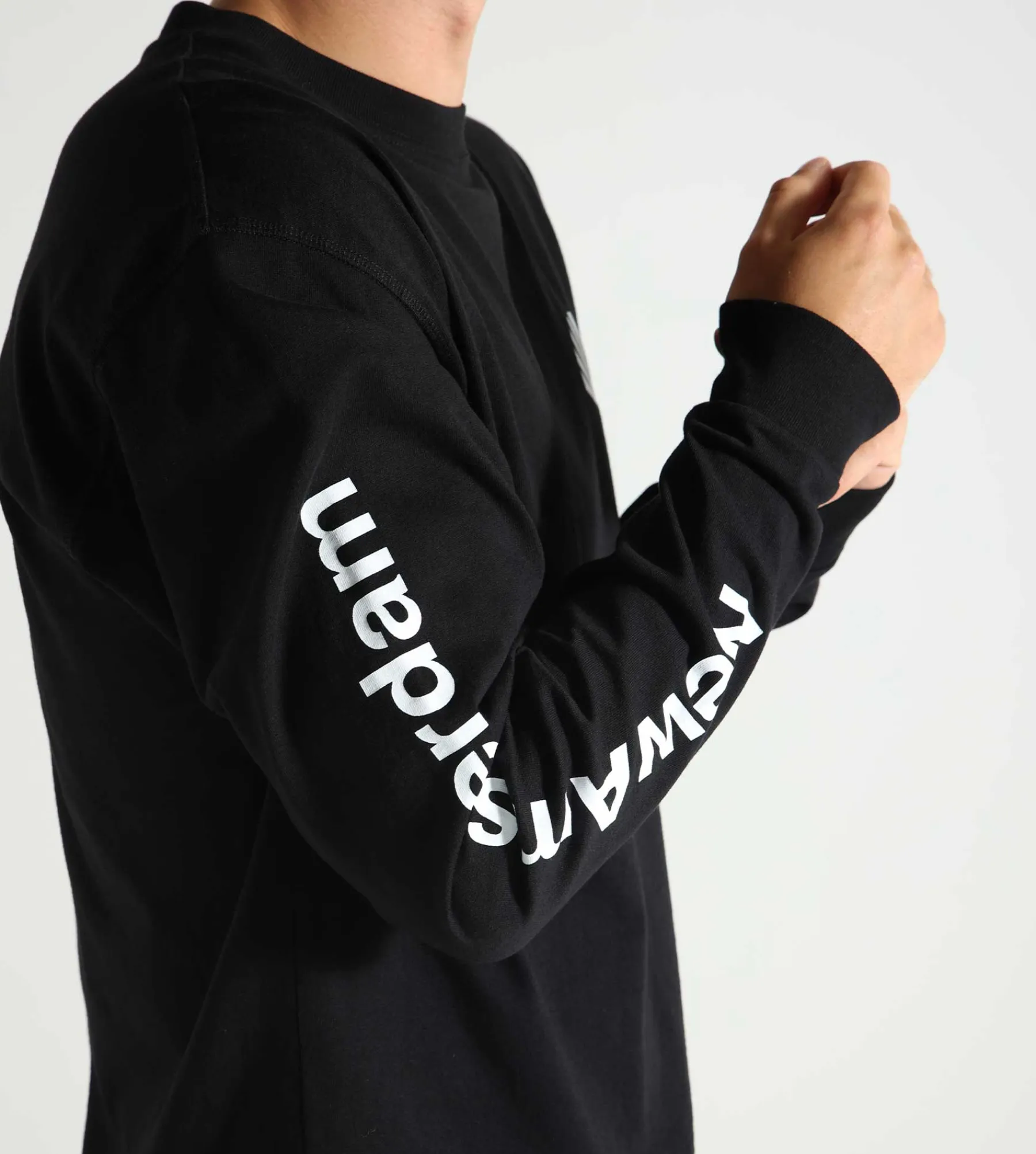 New Amsterdam Surf Association Logo Longsleeve Black White
