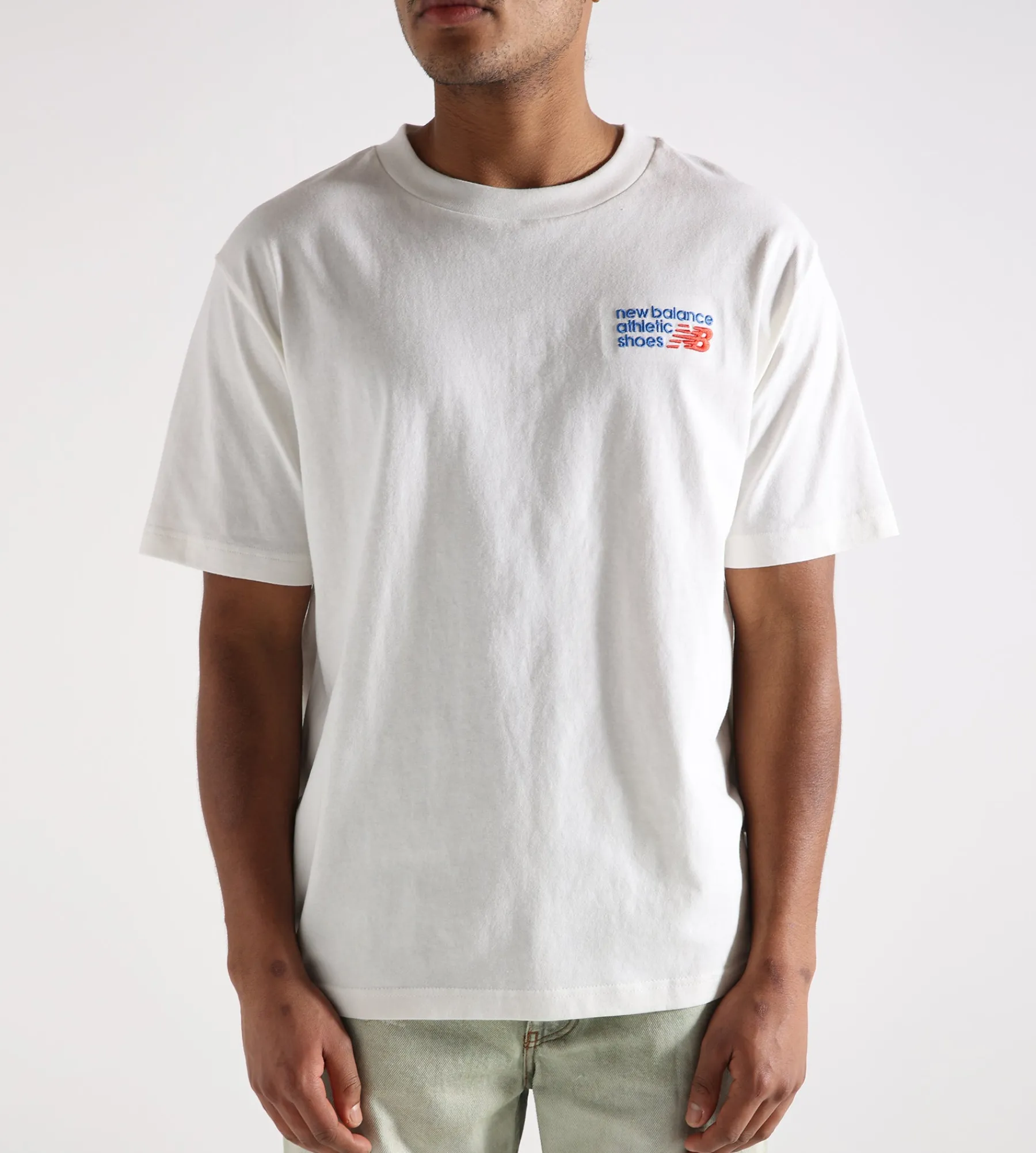 New Balance Athletics Premium Logo T-shirt Seasalt