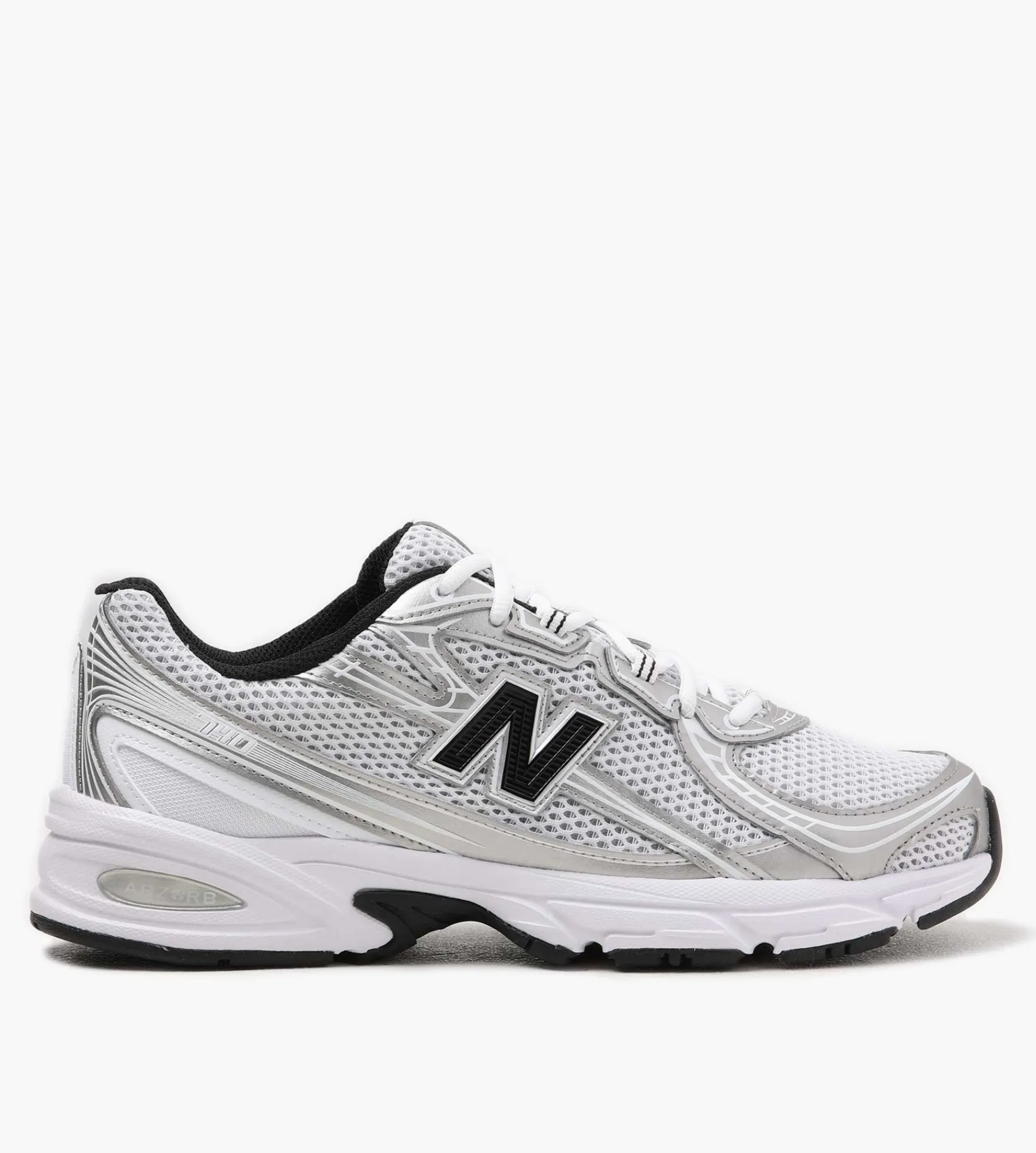 New Balance U740NW2 White Silver Metallic Black