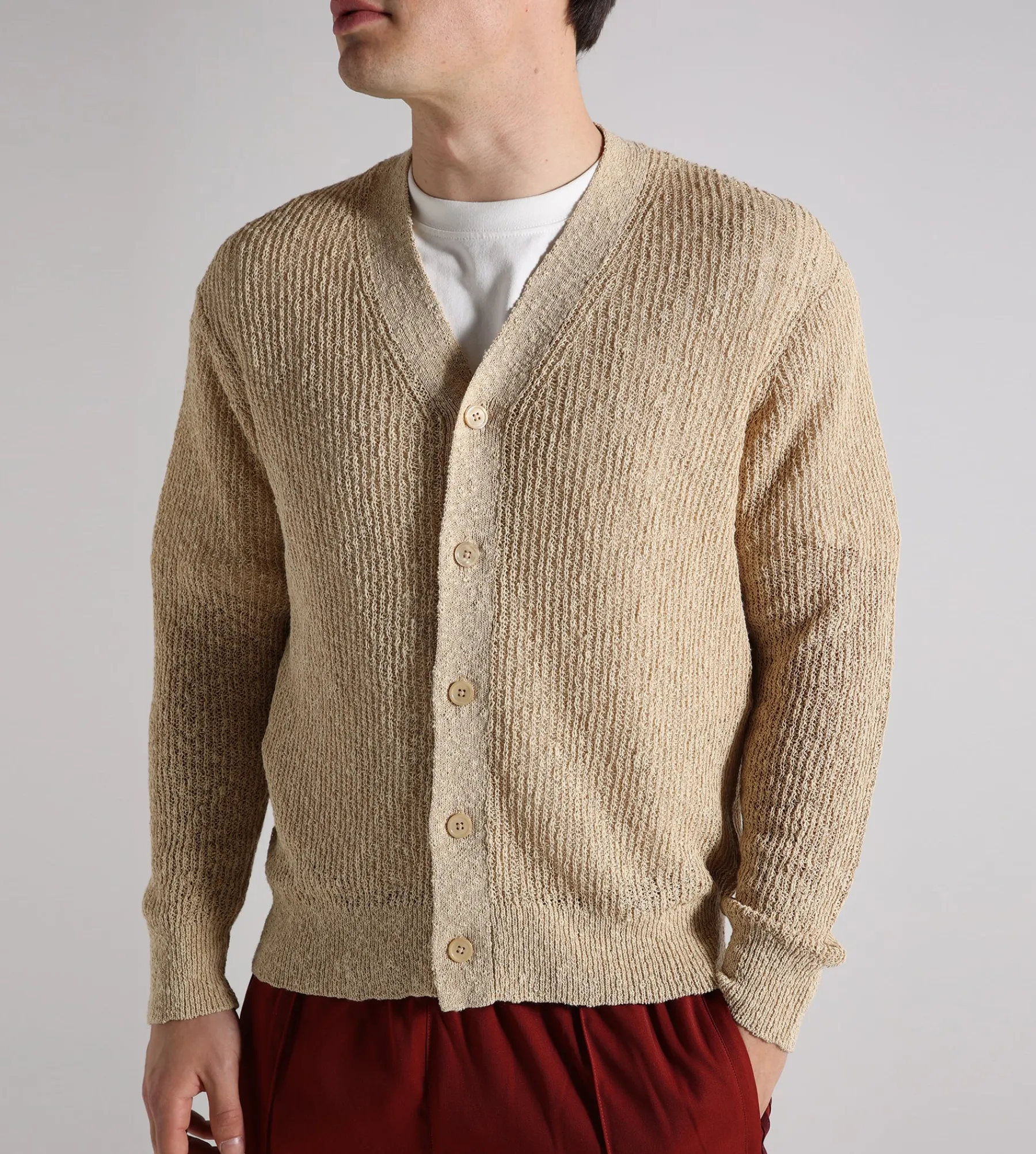 NN.07 Dwayne Cardigan 6694 White Pepper