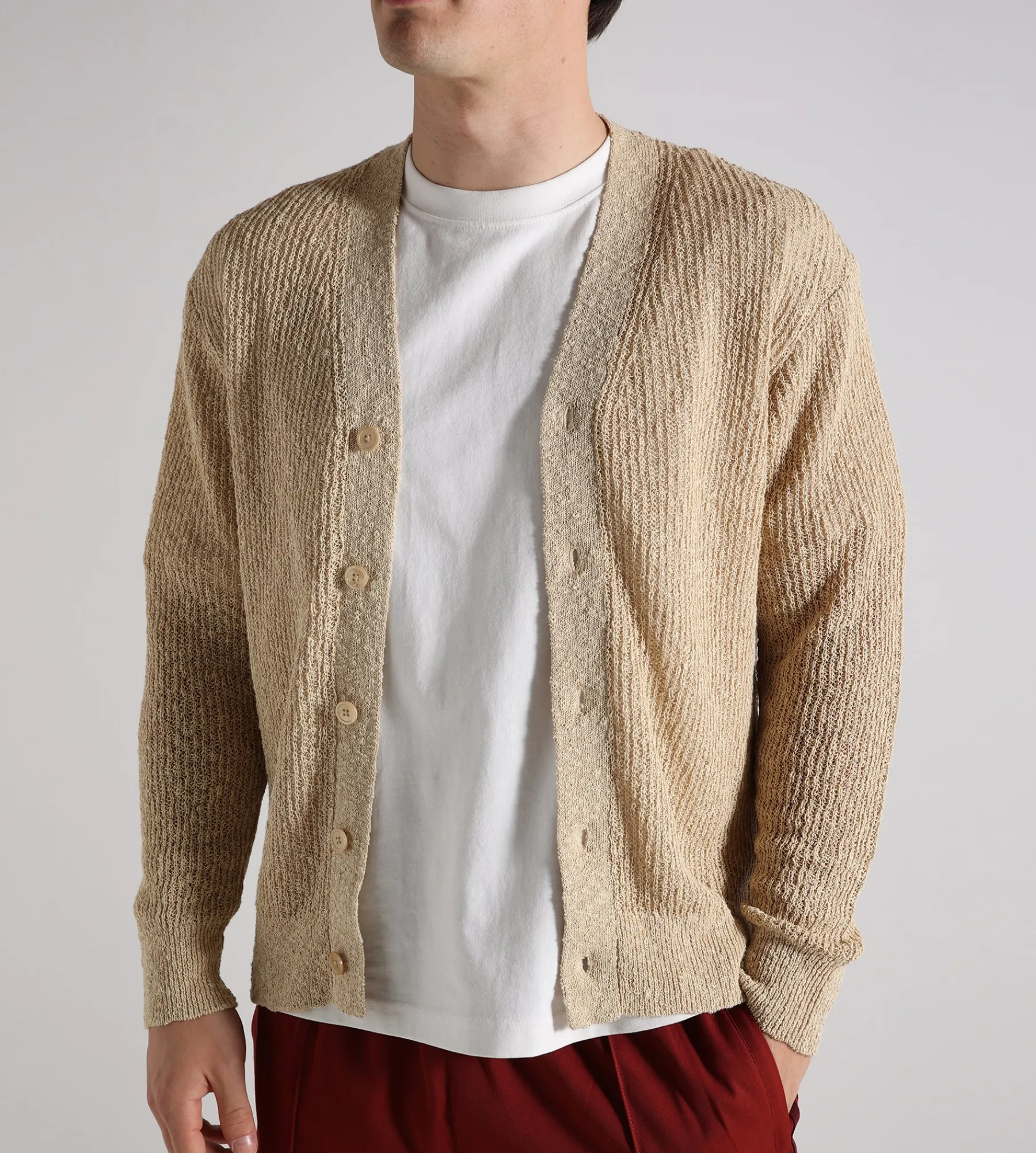 NN.07 Dwayne Cardigan 6694 White Pepper