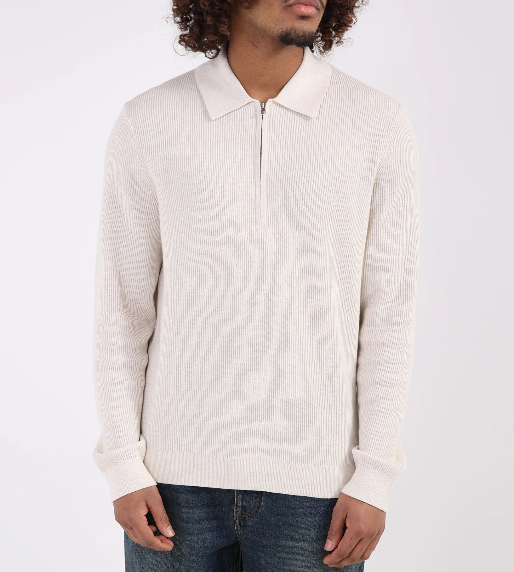 NN.07 Hansie LS Zip 6600 Ivory