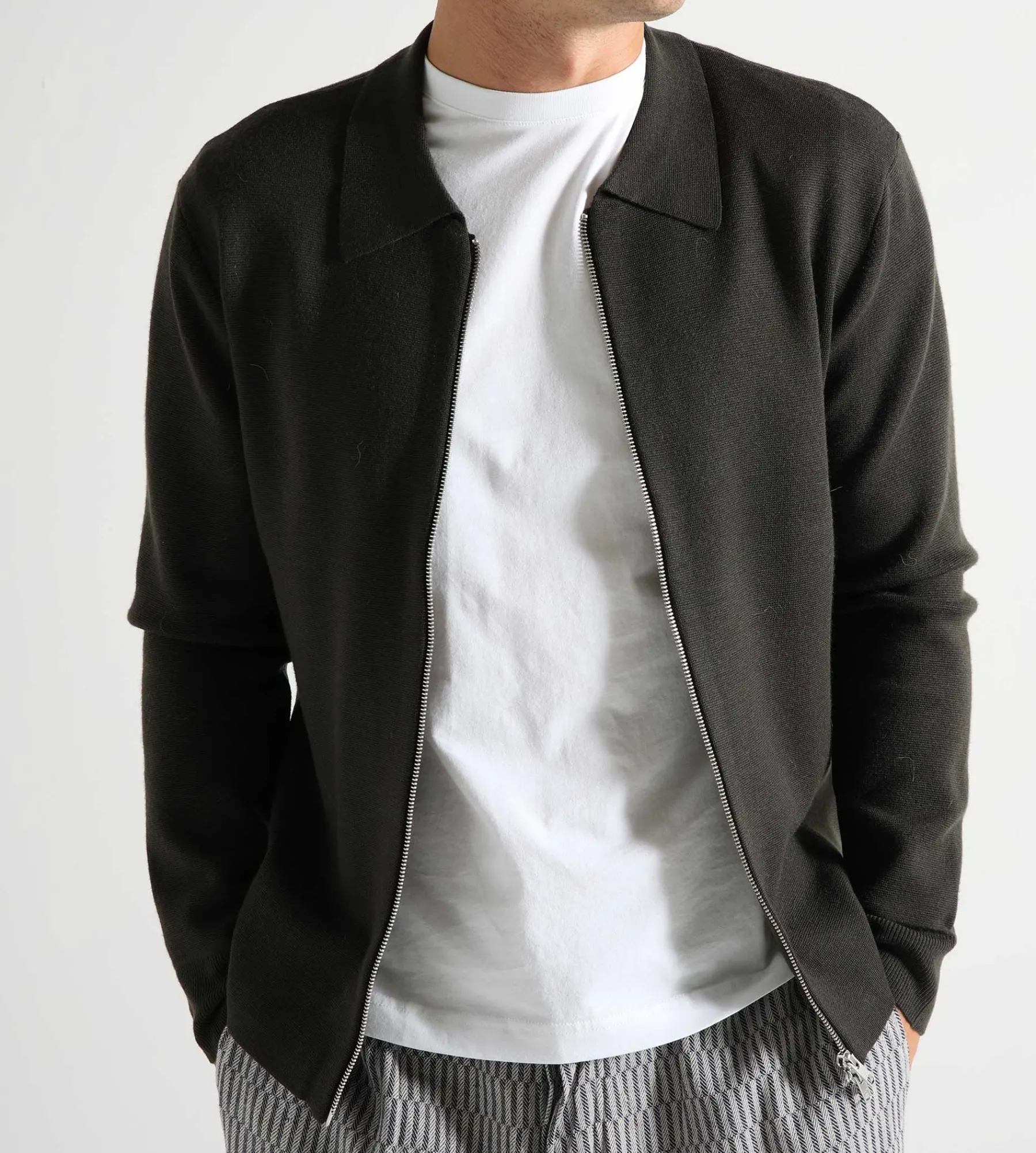 NN.07 Harald Full Zip 6530 Dark Army