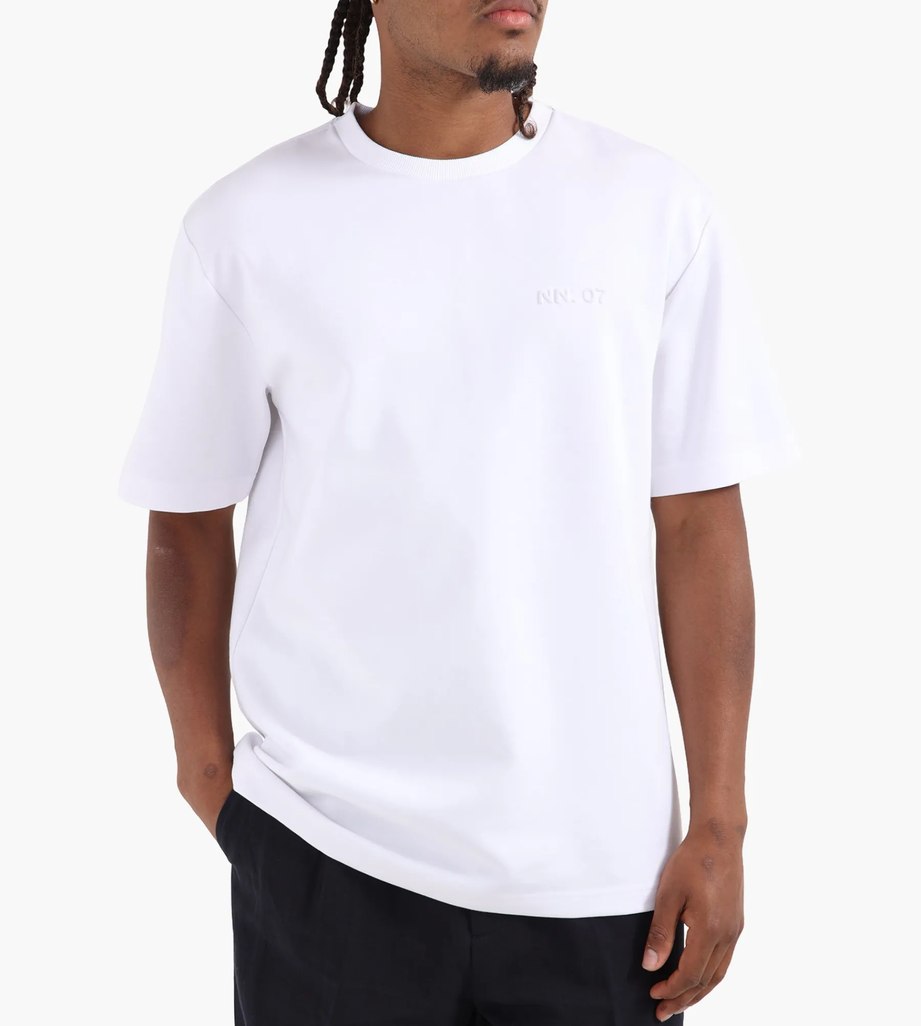 NN.07 Nat Logo Tee 3457 White
