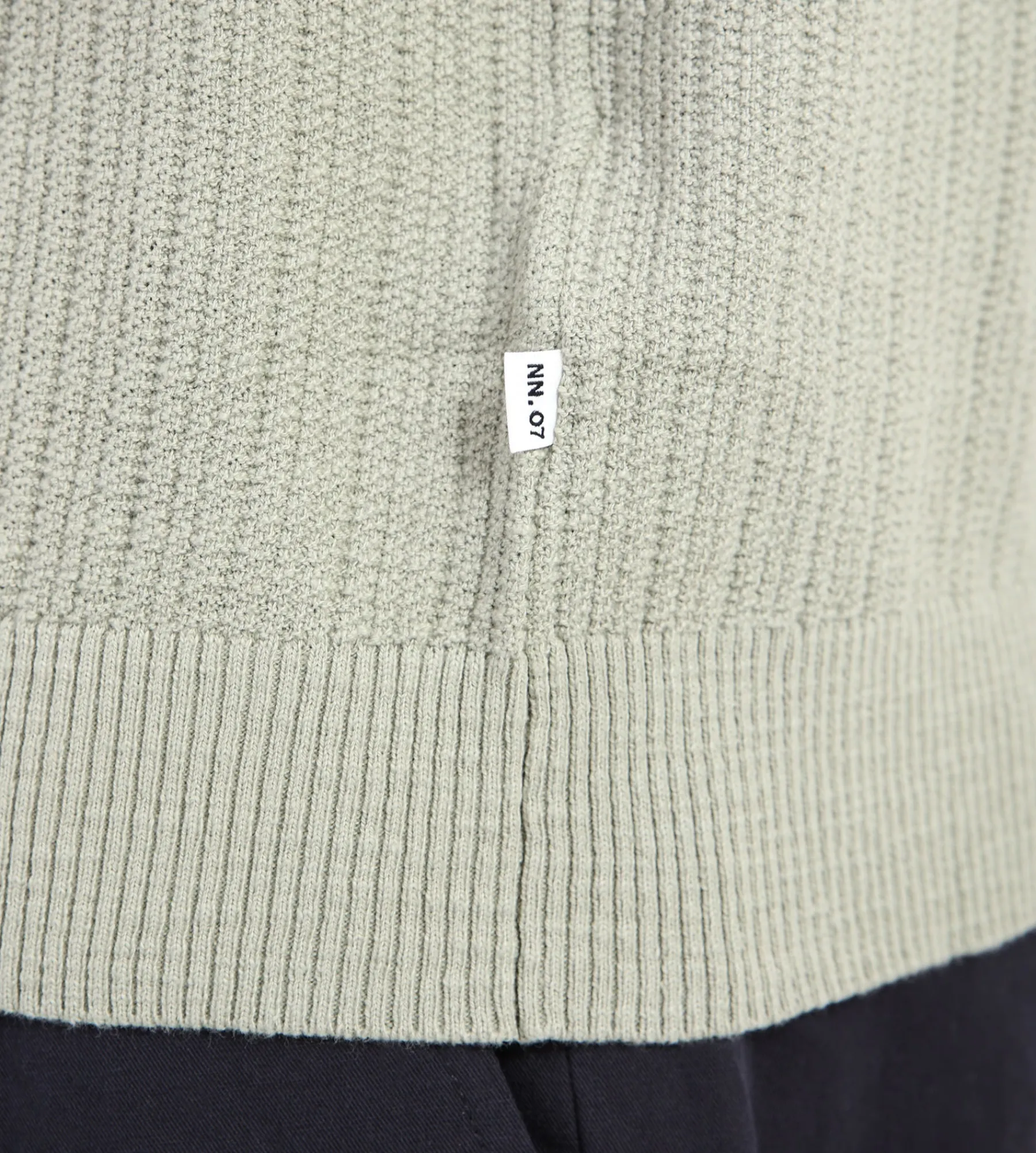 NN.07 Nolan Polo Cardigan 6695 Sage Green