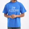 No Problemo I Heart Tee Blue Grey Marl