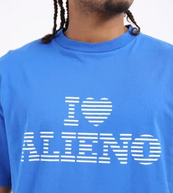 No Problemo I Heart Tee Blue Grey Marl