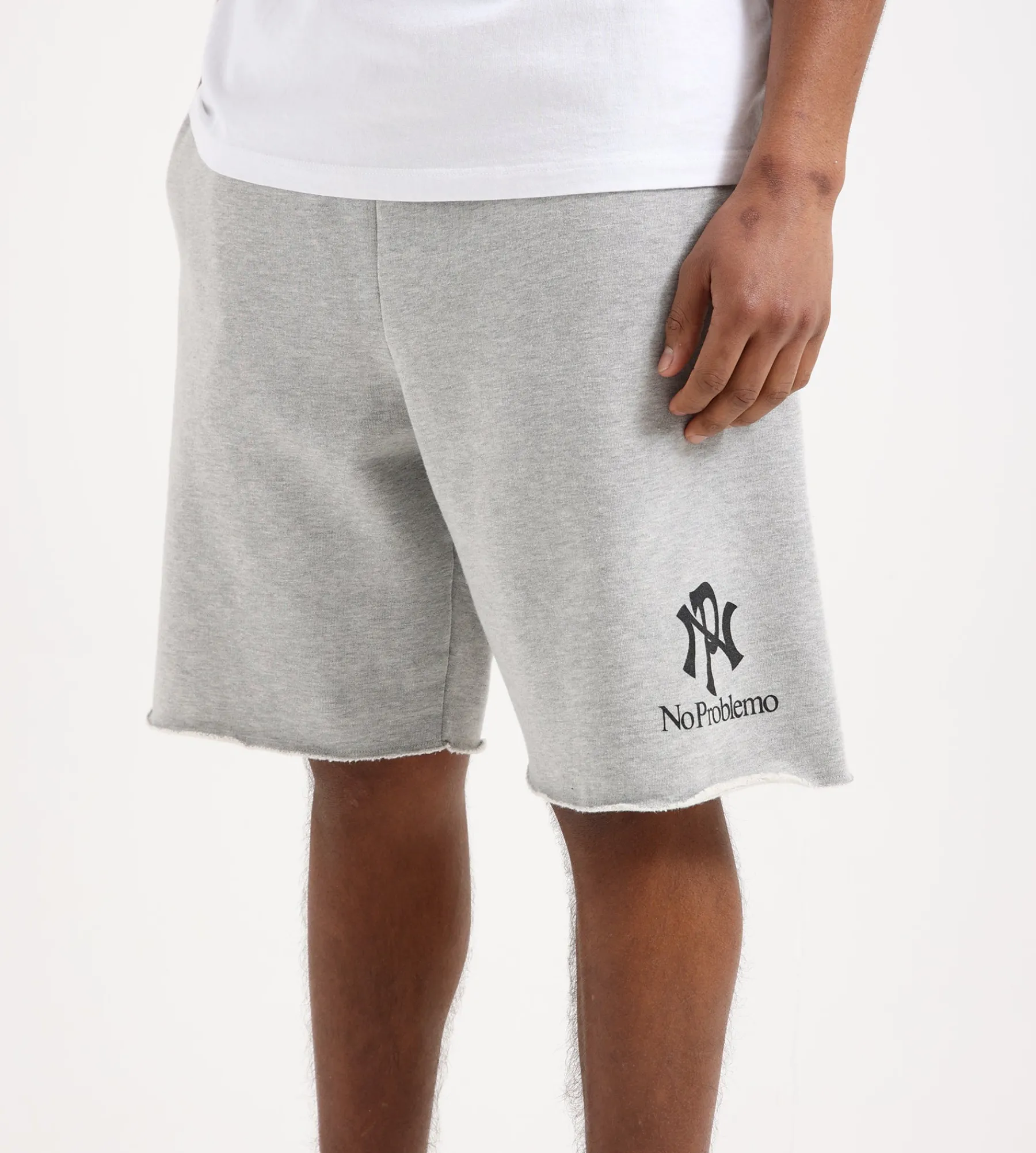 No Problemo NYP Sweatshort Grey Marl Blue