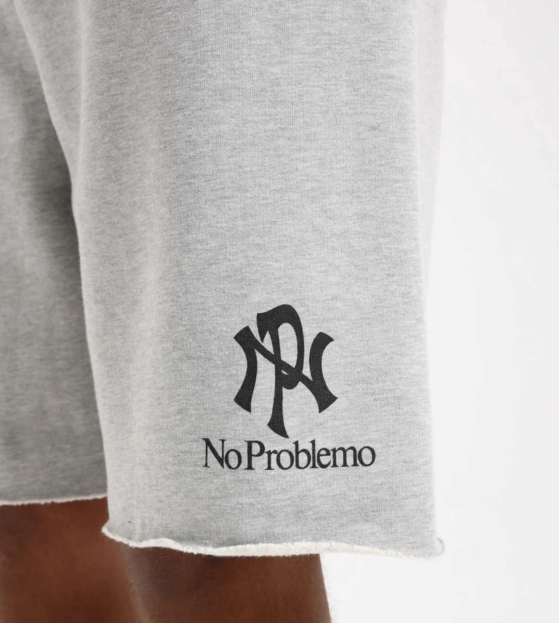 No Problemo NYP Sweatshort Grey Marl Blue