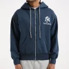 No Problemo NYP Zip Through Hoodie Navy