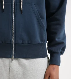No Problemo NYP Zip Through Hoodie Navy
