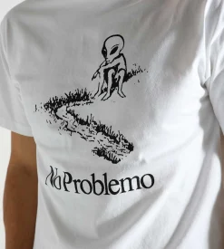 No Problemo Toboggan Tee White Black