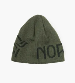 Norrøna /29 Merinoull Logo Beanie Olive Night Melange