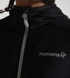 Norrøna Falketind Warm2 Stretch Hood Caviar Black