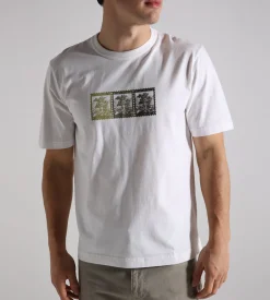 Norse Projects Holger Post Stamp Print T-Shirt White