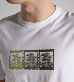 Norse Projects Holger Post Stamp Print T-Shirt White