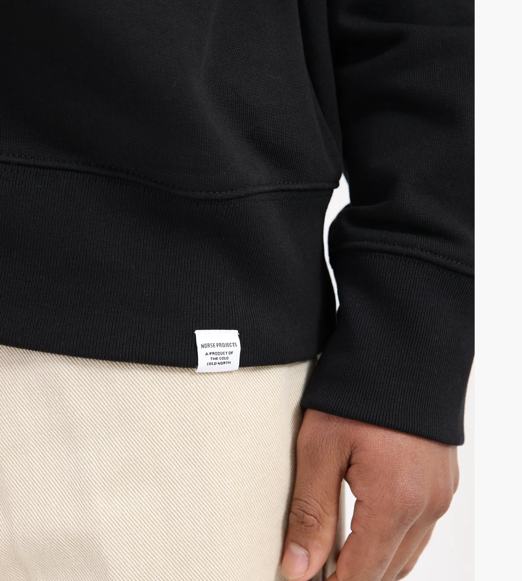 Norse Projects Ketel Relaxed Organic Half Zip Black