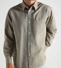 Norse Projects Ole Oversized Striped Shirt Clay