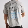 Obey Anarchy & Utopia Tee Pigment Silver Grey