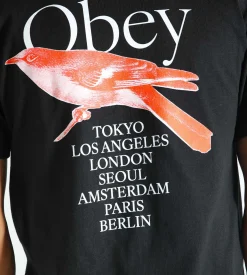 Obey Bird Tee Black