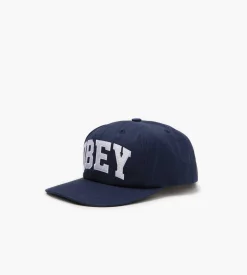 Obey Collegiate 6 Panel Strapback Mild Navy