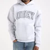 Obey Collegiate Extra Heavy Hoodie II Ash Grey