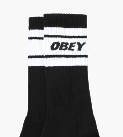 Obey Cooper II Socks Black White