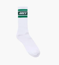 Obey Cooper II Socks White Green