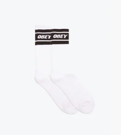 Obey Cooper II Socks White Black