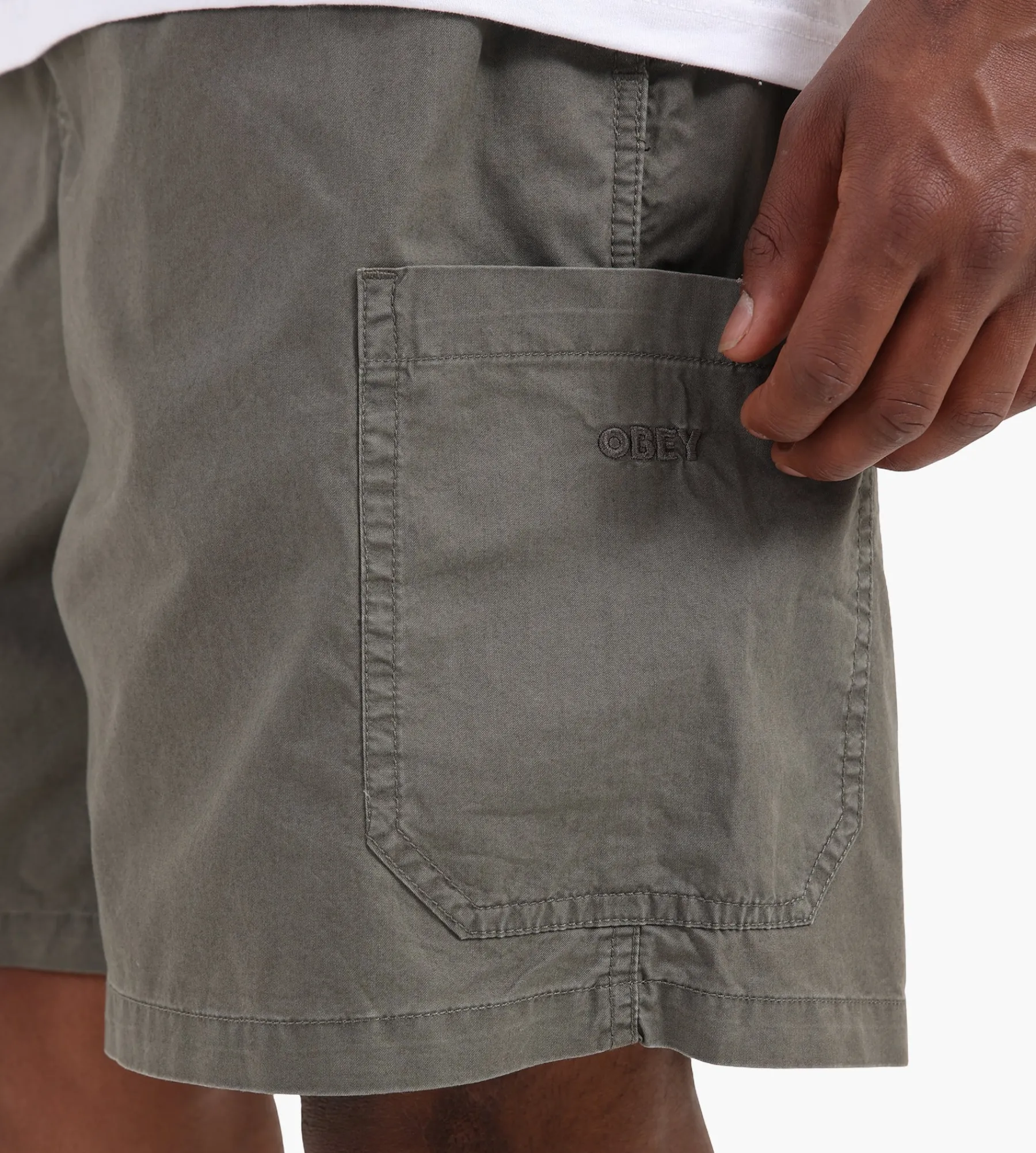 Obey Easy Nelson Cargo Short Tea Leaf Faded Wash