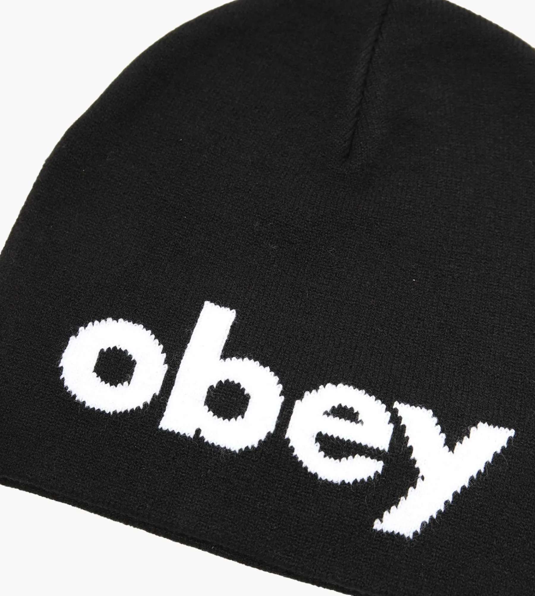 Obey Lowercase Beanie Black