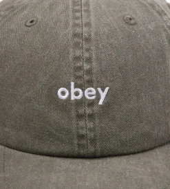 Obey Pigment Bold 6 Panel Strapback Pigment Olive