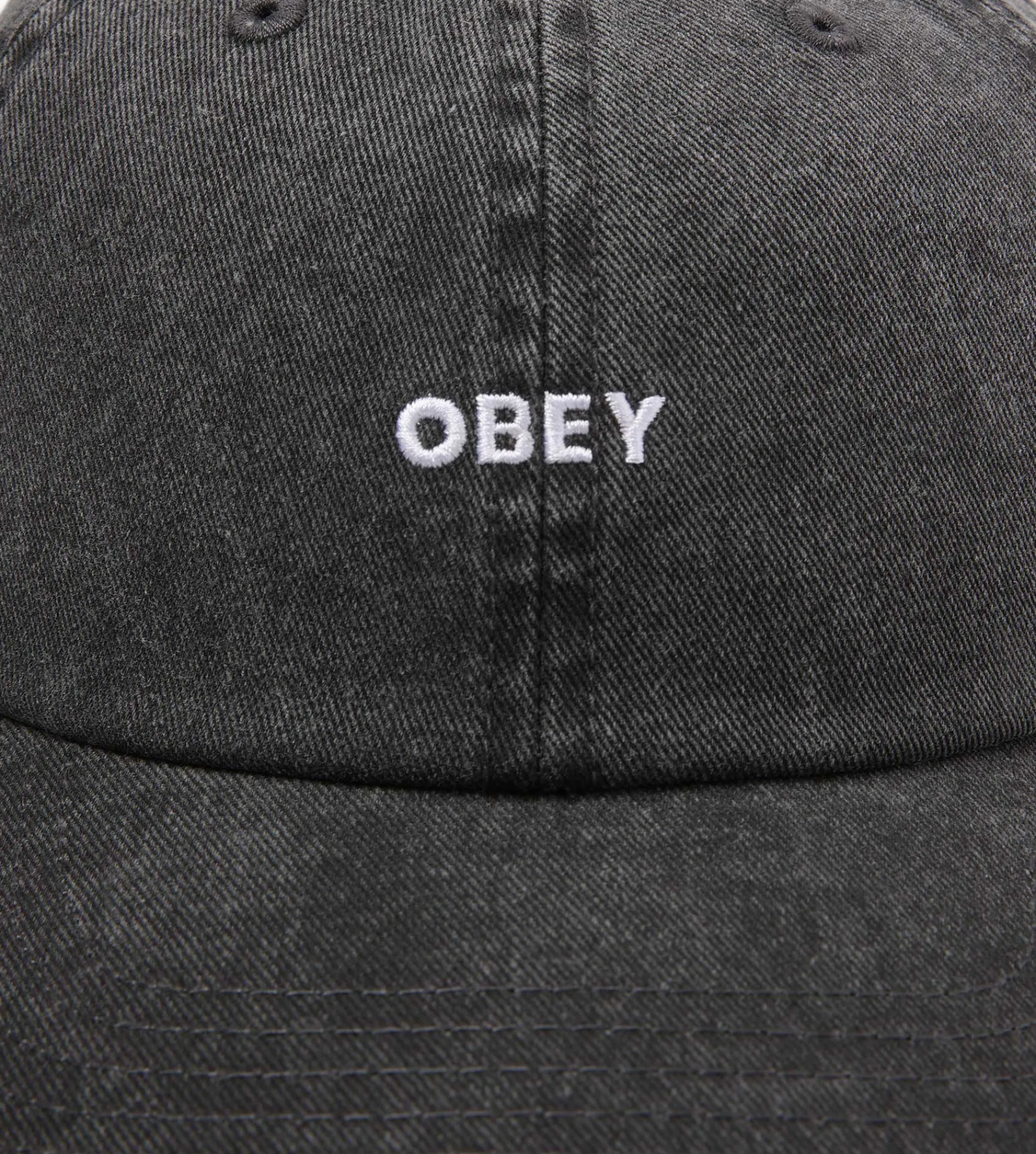 Obey Pigment Bold 6 Panel Strapback Pigment Black