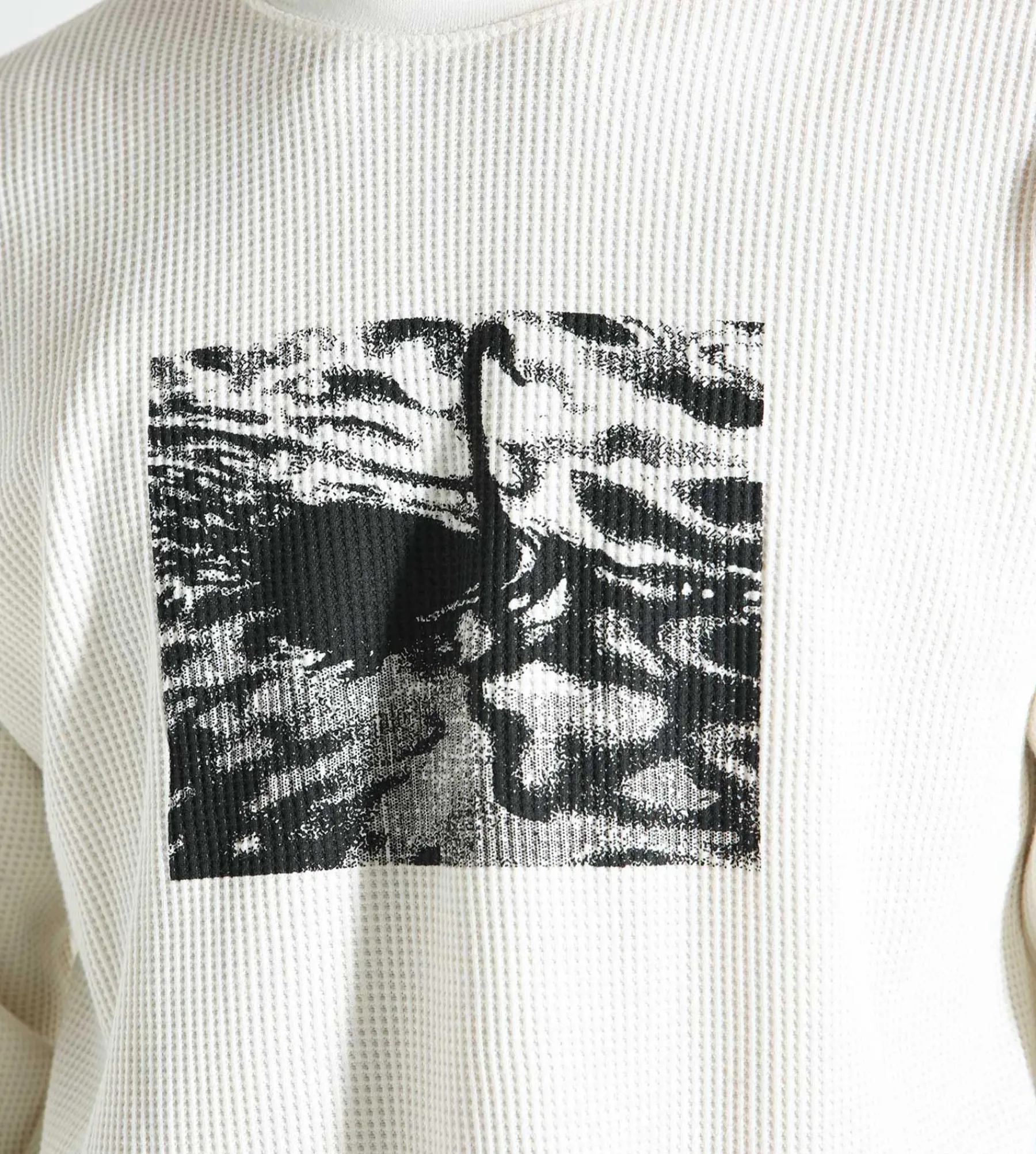 Obey Pressure Thermal Longe Sleeve Blanc De Blanc