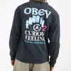 Obey Sensory Exploration Longsleeve Pigment True Vintage Black