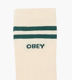Obey Soccer Socks Unbleached Green