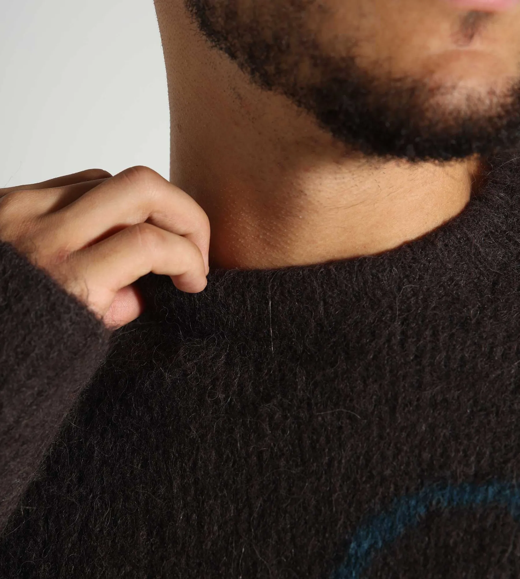 OLAF Chair Logo Crewneck Knit Brown