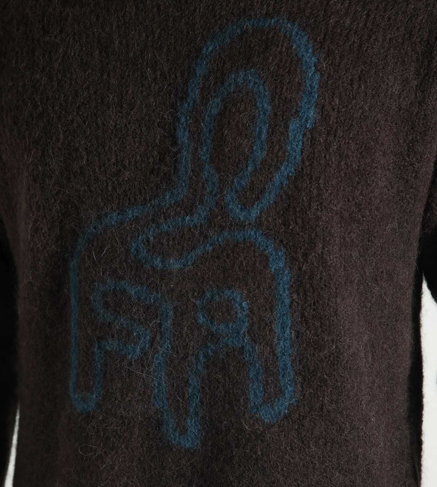 OLAF Chair Logo Crewneck Knit Brown