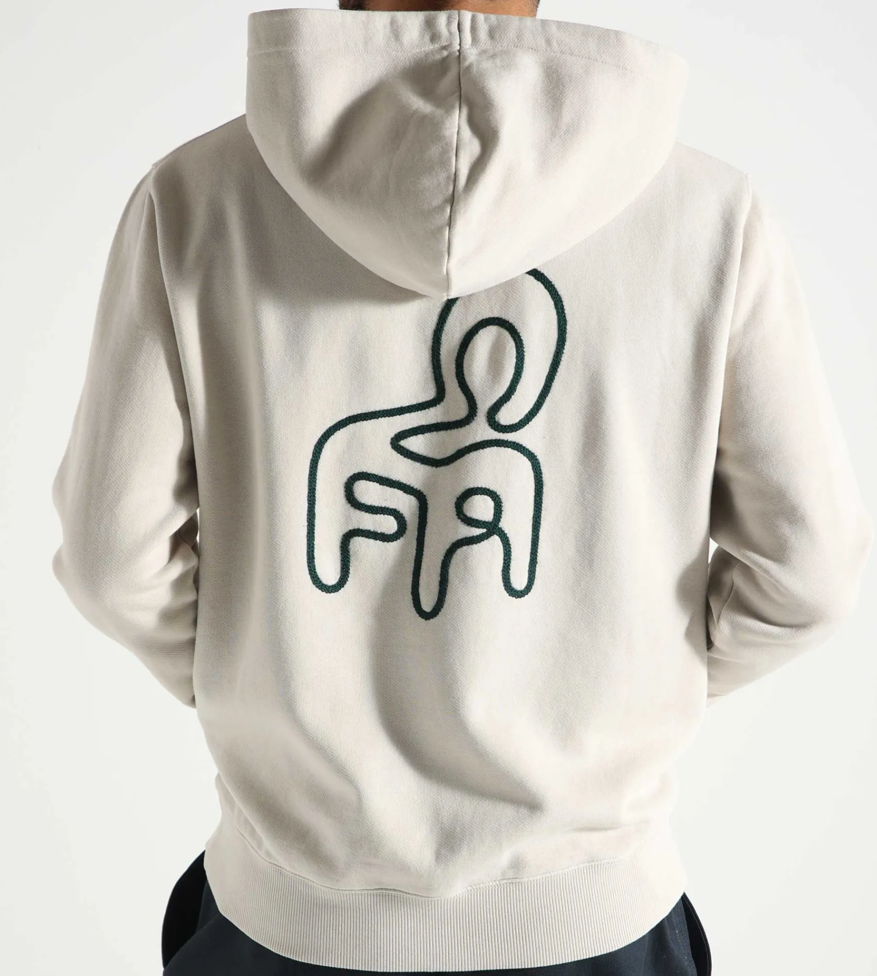 OLAF Chair Logo Hoodie Cement