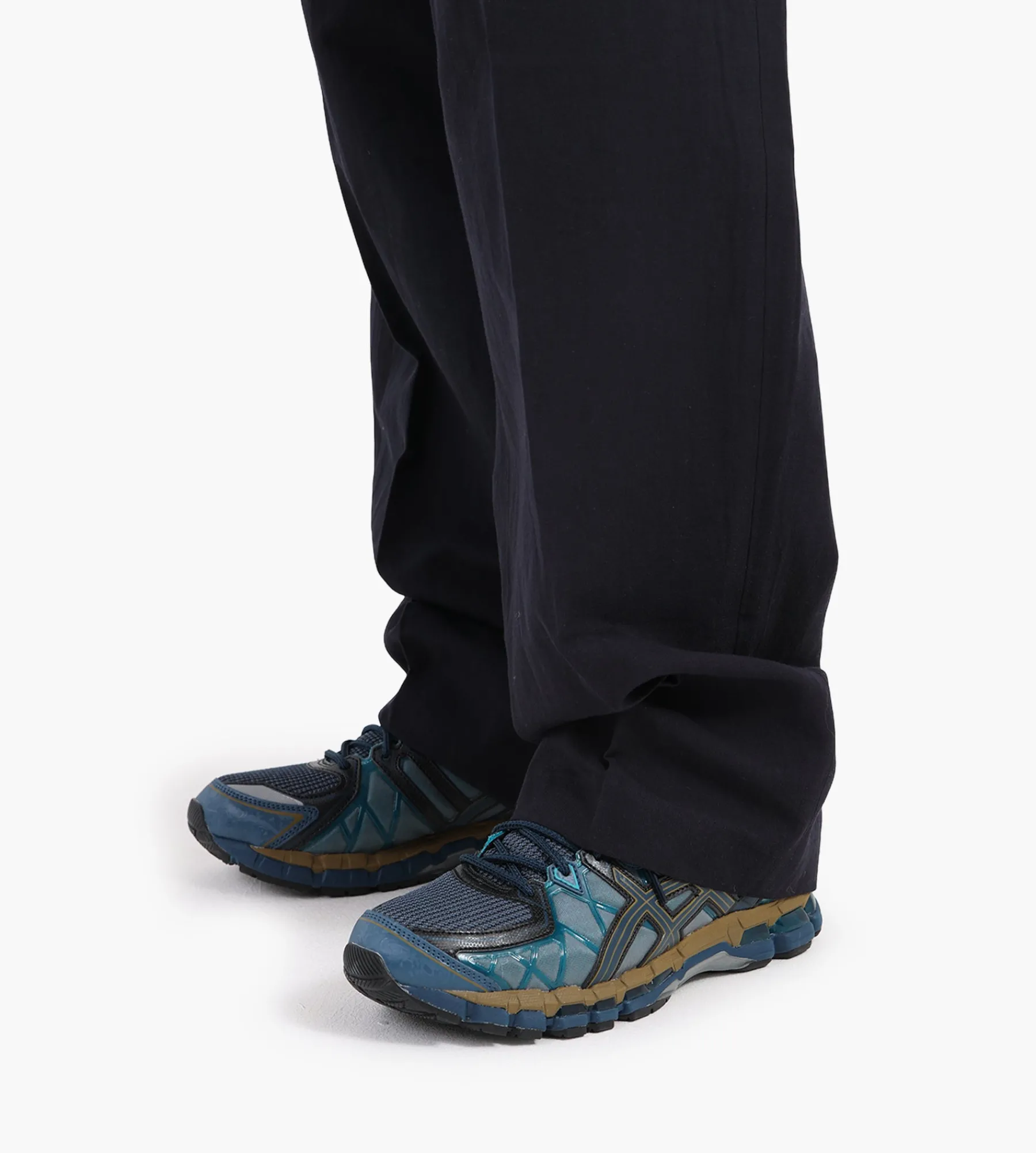OLAF Cotton Linen Trousers Navy