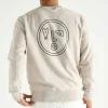 OLAF Face Crewneck Cement