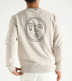 OLAF Face Crewneck Cement