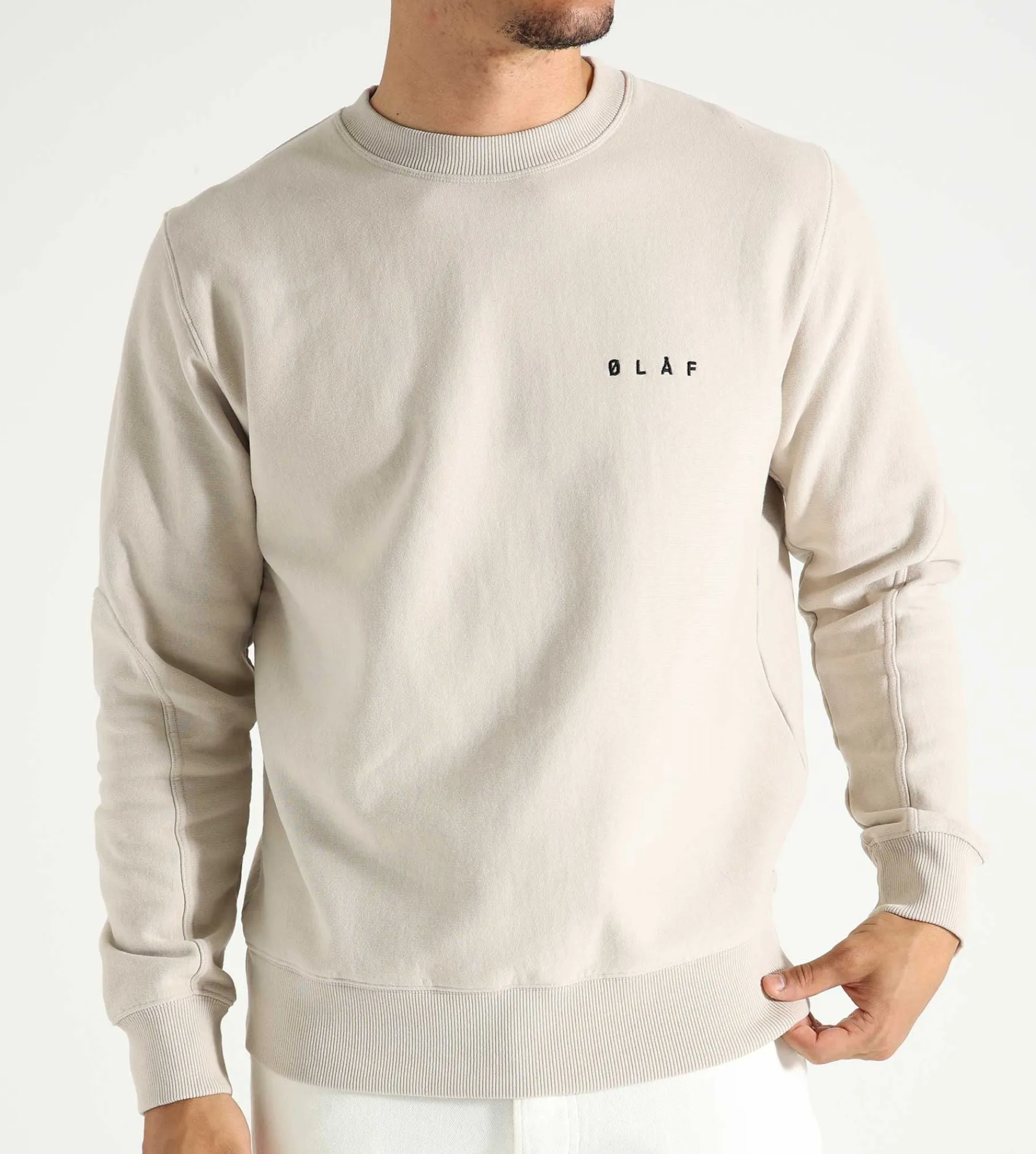OLAF Face Crewneck Cement