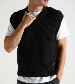 OLAF Knitted Vest Black